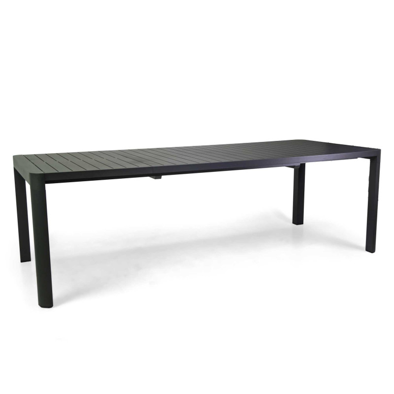 Tavolo alluminio Sullivan allungabile antracite 180-240x100 cm