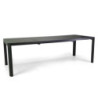 Tavolo alluminio Sullivan allungabile antracite 180-240x100 cm