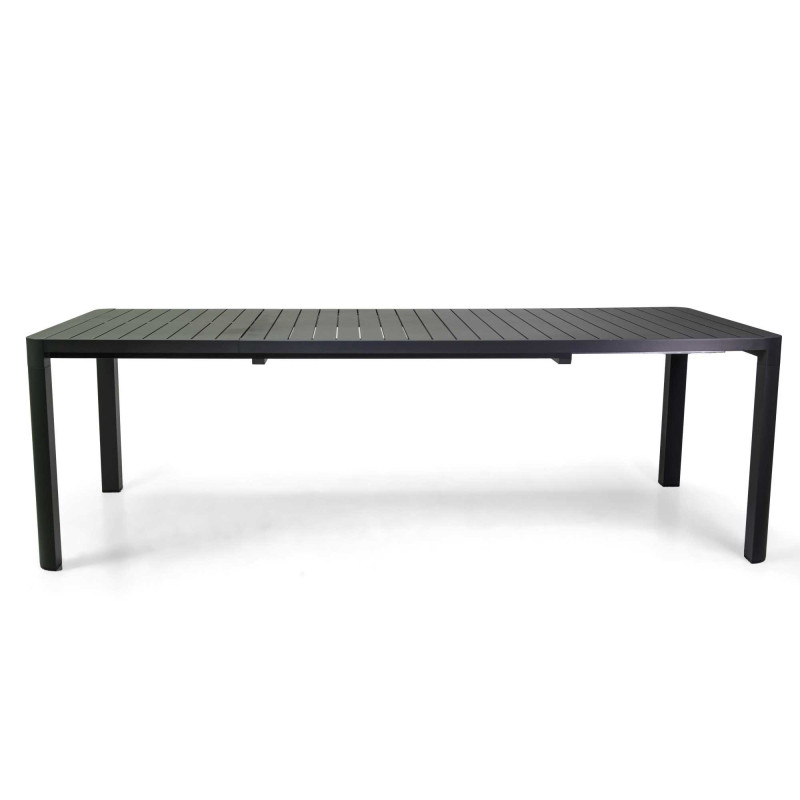 Tavolo alluminio Sullivan allungabile antracite 180-240x100 cm