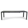 Tavolo alluminio Sullivan allungabile antracite 180-240x100 cm
