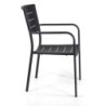 Poltrona alluminio Delta antracite 55,5x59,5x85 robusta da esterno