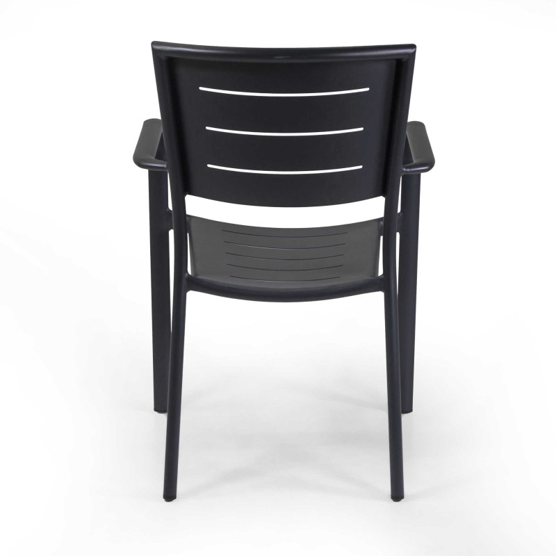 Poltrona alluminio Delta antracite 55,5x59,5x85 robusta da esterno