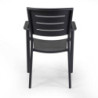 Poltrona alluminio Delta antracite 55,5x59,5x85 robusta da esterno