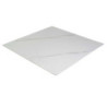 Top tavolo pietra sinterizzata bianco quadro 70x70 cm resistente