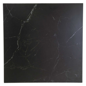 Zoom Top tavolo pietra sinterizzata nero quadro cm 80x80x0,6