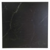 Top tavolo pietra sinterizzata nero quadro 80x80 cm resistente
