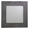 Top tavolo pietra sinterizzata grigio quadro 80x80 cm resistente