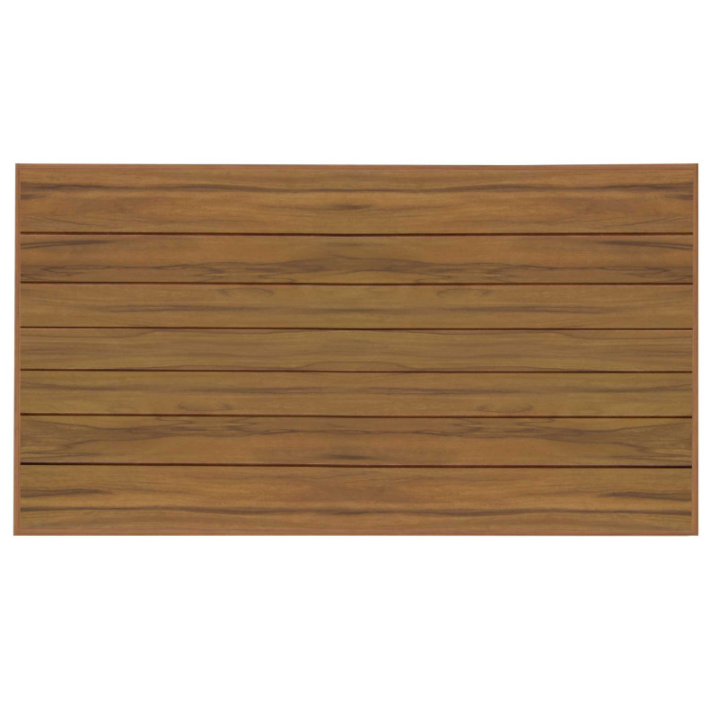 Tavolo alluminio Oakland effetto legno naturale 260x100 cm giardino