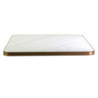 Top tavolo pietra sinterizzata marmo bianco oro 80x80 elegante