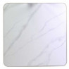 Top tavolo pietra sinterizzata marmo bianco oro 80x80 elegante