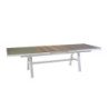 Tavolo alluminio Riverside allungabile bianco HPL 243-303x102