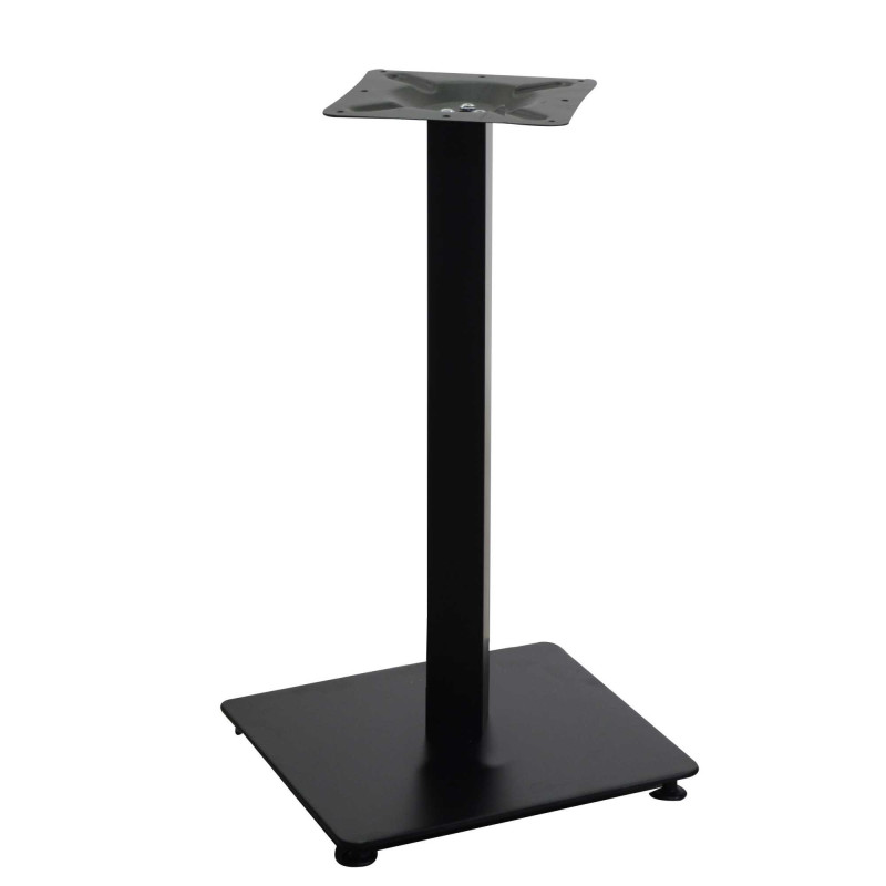 Base Tavolo Acciaio Nero Quadro 40x40x72 cm Tubo 6x6