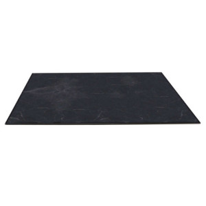 Zoom Top tavolo hpl effetto marmo nero quadro cm 79x79x1