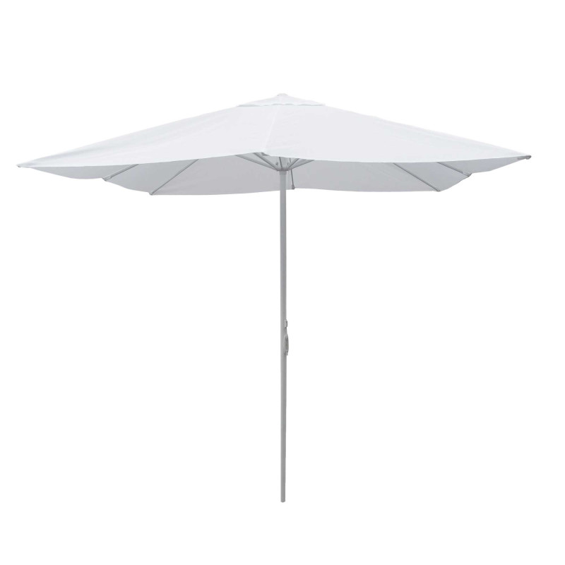Ombrellone alluminio Utah bianco palo centrale 3x3 m da giardino