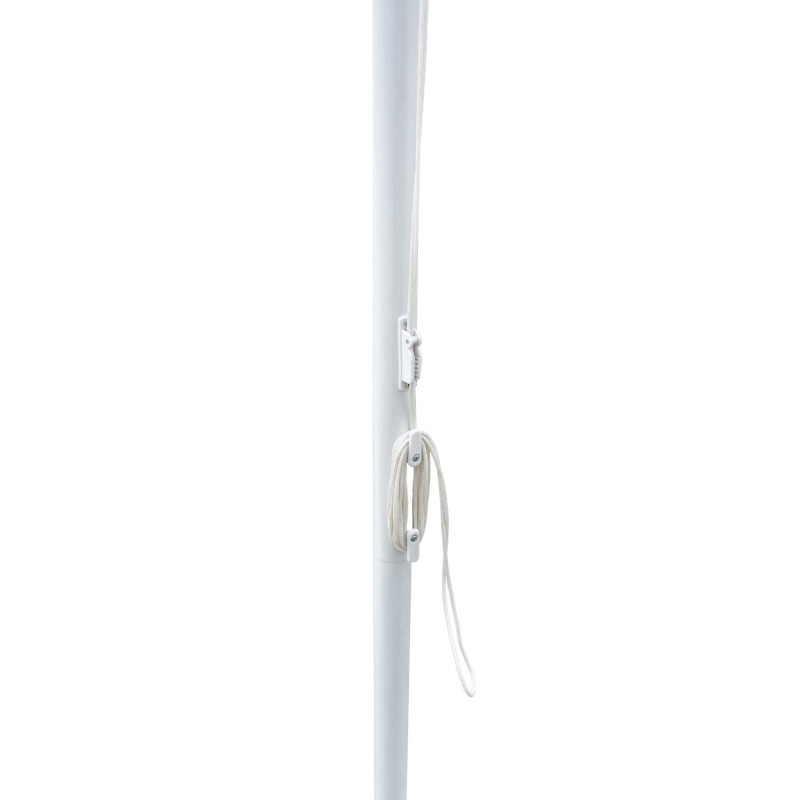 Ombrellone alluminio Utah bianco palo centrale 3x3 m da giardino