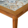Tavolo legno con mosaico Miramar rettangolare 201x100h75