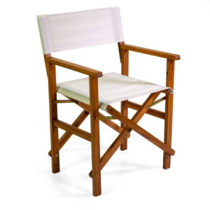 Poltrona legno tessuto Olefin regista Miramar naturale 51x55,5x82 cm