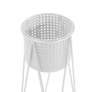 Zoom Portavaso metallo 1-3 Leila bianco cm ø28h85