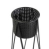 Portavaso metallo Leila antracite Ø28x85 cm design moderno
