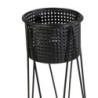 Portavaso metallo Leila antracite Ø28x85 cm design moderno