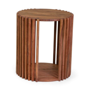 Zoom Tavolino legno Kerala naturale cm ø45h50