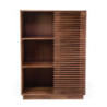 Mobile libreria legno Kerala naturale 90x45xH125 cm elegante