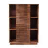 Mobile libreria legno Kerala naturale 90x45xH125 cm elegante