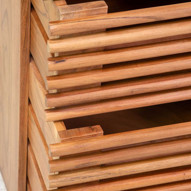 Mobile legno Kerala naturale 45x35xH105 cm credenza alta