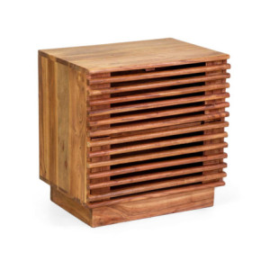 Mobile comodino legno Kerala naturale 50x35xH50 cm elegante