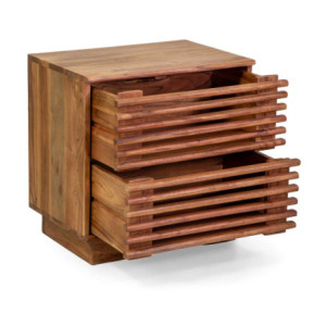 Zoom Mobile comodino legno Kerala naturale cm 50x35h50