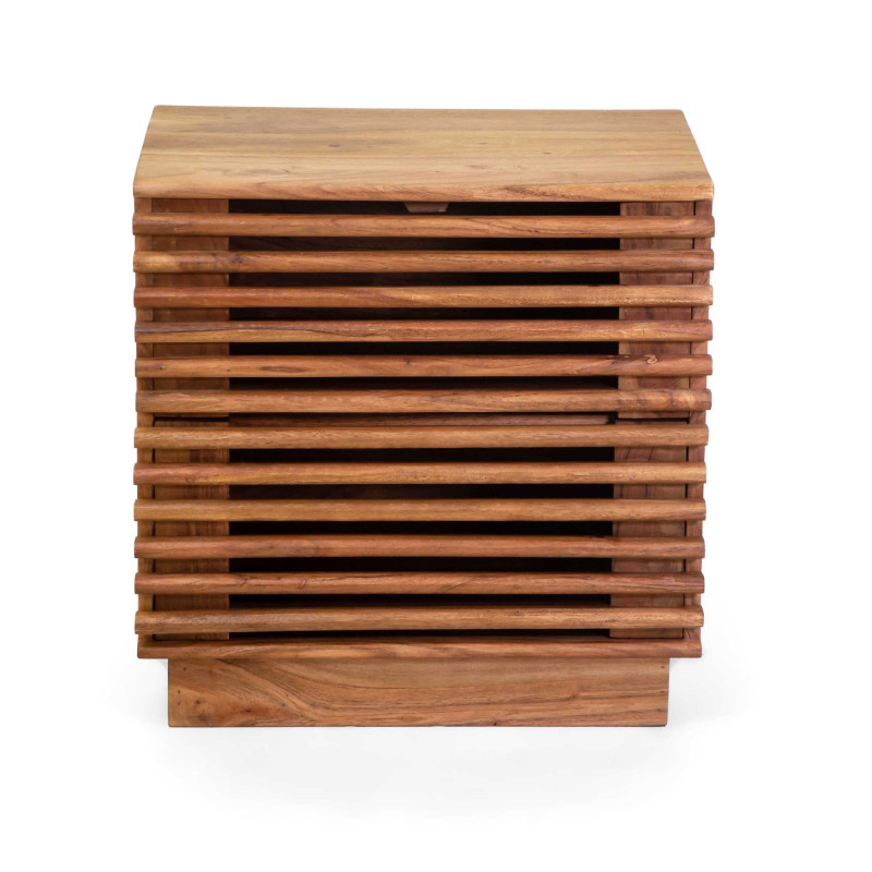 Mobile comodino legno Kerala naturale 50x35xH50 cm elegante