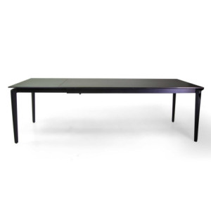 Zoom Tavolo metallo allungabile Rogers top pietra sinterizzata cm 160/220x90h75