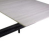 Tavolo metallo allungabile Rogers top pietra 180-240x90x75 cm