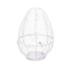 Portauova metallo bianco tondo Ø19,5xH2,9 cm pratico cucina