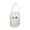 Borsa paglia con paillettes bianco di "Vacchetti"