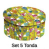 Scatola cartone 1/5 gufi 40,5x17x8 cm decorativa e pratica