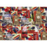 Scatola cartone 1/5 London 40,5x17x8 cm decorativa e pratica