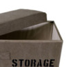 Scatola tessuto 1-3 marrone storage rettangolare cm 45x30h28,5