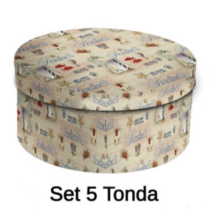 Scatola cartone 1/5 salvagente tondo CMO40,5H17,8x33 cm resistente