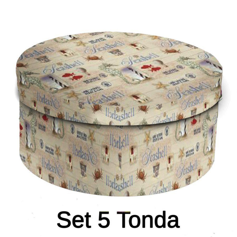 Scatola cartone 1/5 salvagente tondo CMO40,5H17,8x33 cm resistente