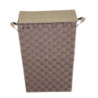 Cestone poliestere tortora rettangolare 40x30x53cm capiente