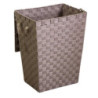 Cestone poliestere tortora rettangolare 40x30x53cm capiente
