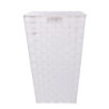 Cestone poliestere bianco quadro 33x33x53 cm capiente e moderno