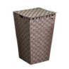Cestone poliestere tortora quadro 33x33x53 cm contenitore pratico