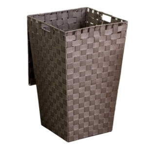 Zoom Cestone poliestere tortora quadro cm 33x33h53