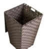 Cestone poliestere tortora quadro 33x33x53 cm contenitore pratico
