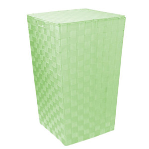 Cestone poliestere verde chiaro quadro 33x33x53 cm contenitore