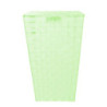 Cestone poliestere verde chiaro quadro 33x33x53 cm contenitore