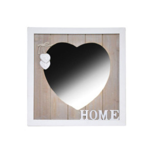 Specchio con cuori quadrato 30x30x1,5 cm romantico decorativo
