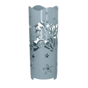 Portaombrelli metallo azzurro tondo Ø19H49 conchiglie design
